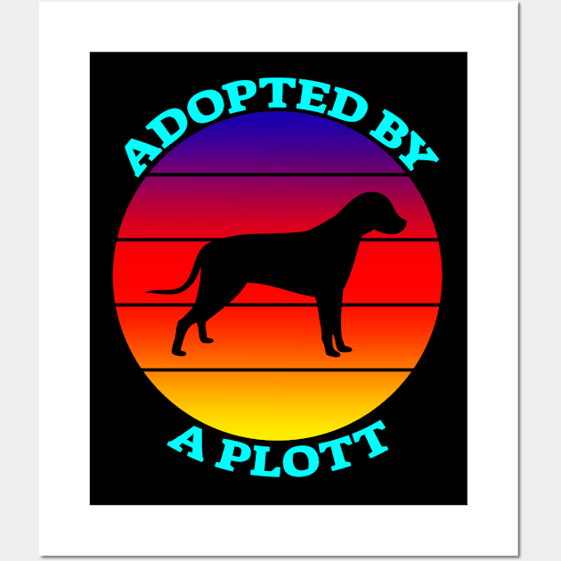 Adopted by a Plott, gift for dogs lover Wall Art by  hal mafhoum?